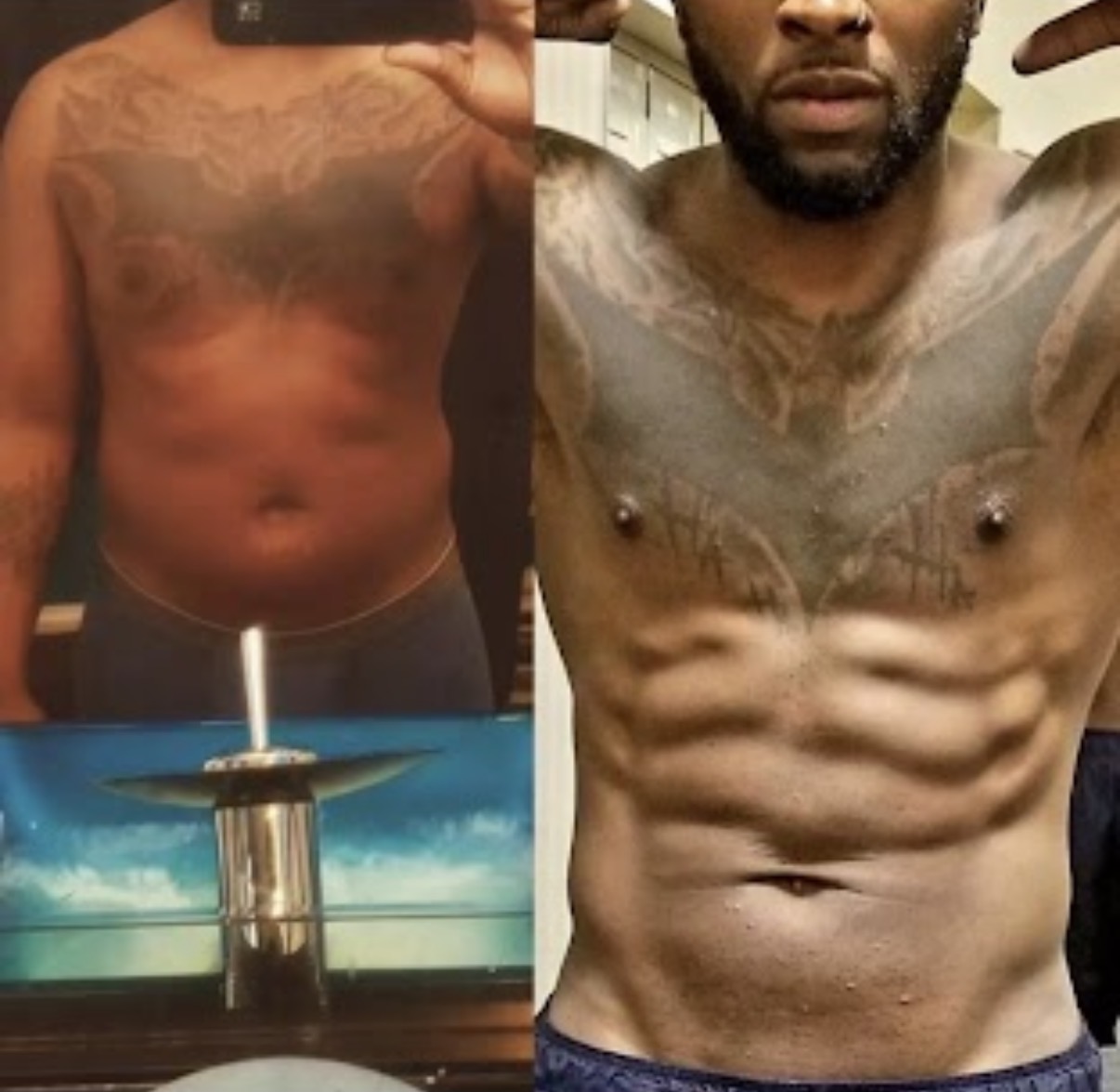 Client progress - body recomposition