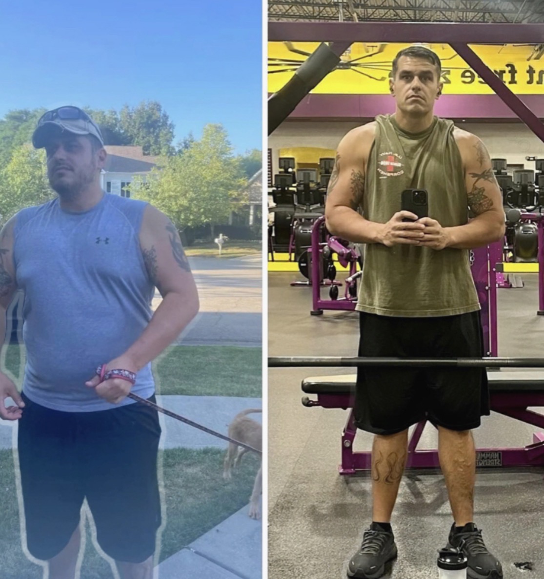 Client transformation - muscle gain
